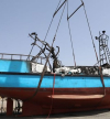 PJ investiga incêndio que consumiu o navio “Peixe Rei II” no Porto da Praia