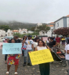 População da Brava em protesto clama por atenção do Governo contra mau serviço do transporte marítimo