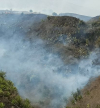 Incêndio de grandes proporções em Campanas de Baixo, ilha do Fogo