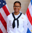 &Eacute;rica Lopes, uma jovem crioula nas fileiras da marinha militar dos EUA