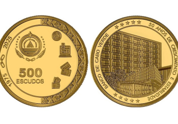 Banco de Cabo Verde assinala meio s&eacute;culo com moeda de 500 escudos