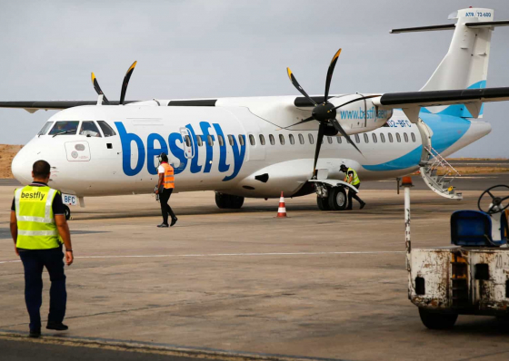 S&atilde;o Nicolau: Avi&atilde;o da Bestfly aterra mas voltou a levantar voo sem realizar embarque e desembarque de passageiros