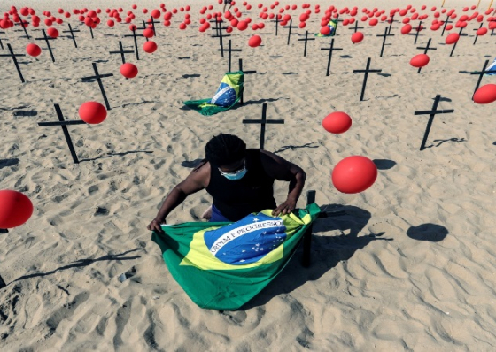 Covid-19: Novo recorde no Brasil com 4.000 mortes em 24 horas