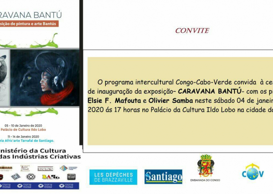 Pintores congoleses Mafouta e Samba exp&otilde;em na Praia