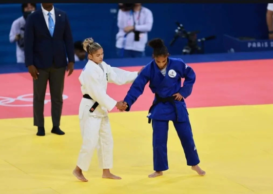 Jogos Ol&iacute;mpicos. Djamila perde com brasileira por Ippon