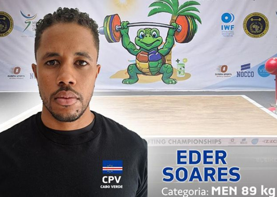 Halterofilismo: &Eacute;der Soares representa Cabo Verde no Campeonato Africano de Levantamento de Peso Ol&iacute;mpico