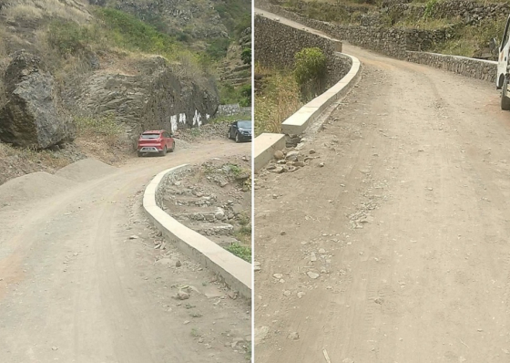 Santo Ant&atilde;o: Anunciada inaugura&ccedil;&atilde;o de estrada inacabada - popula&ccedil;&atilde;o de Fontainhas protesta na rua