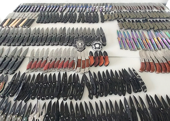 Pol&iacute;cia Nacional apreendeu 468 armas brancas proibidas