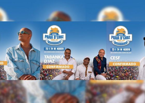 Boa Vista: Cartaz do 32.&ordm; Festival Praia d&rsquo;Cruz tem como grandes atrac&ccedil;&otilde;es Djodje e Deejay Telio