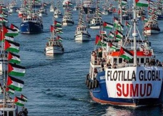 Israel det&eacute;m &uacute;ltimo barco da Flotilha Global Sumud que se dirigia para Gaza