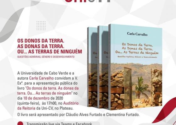 Uni-CV lan&ccedil;a livro da professora e pesquisadora Carla Carvalho