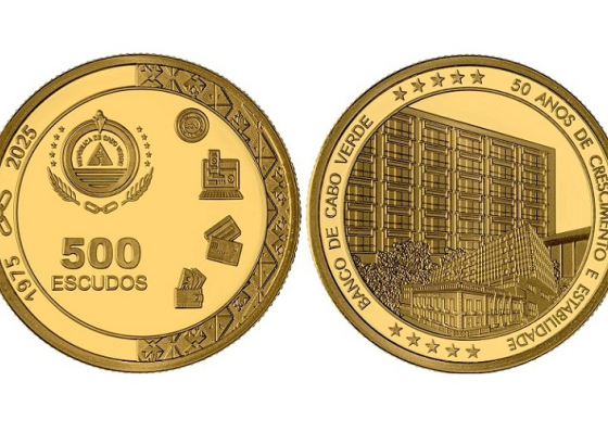 Banco de Cabo Verde assinala meio s&eacute;culo com moeda de 500 escudos