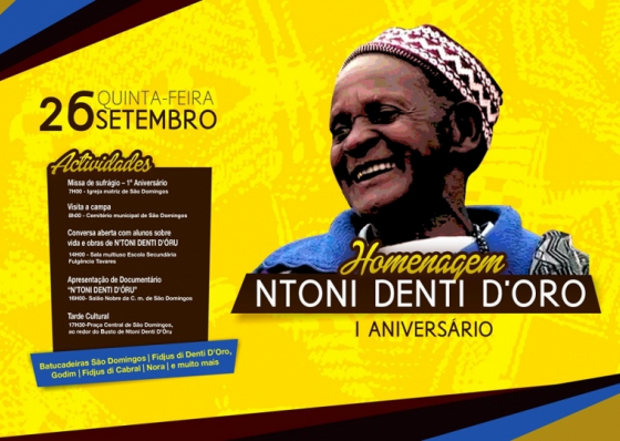Anivers&aacute;rio da morte de Ntoni Denti d&#039;Oru celebrado com v&aacute;rias actividades