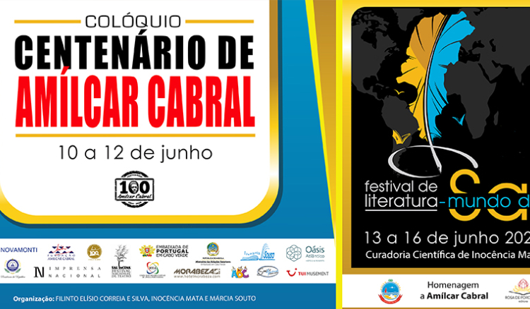 Sal acolhe de 10 a 16 de Junho colóquio Centenário de Amílcar Cabral e Festival de Literatura-Mundo
