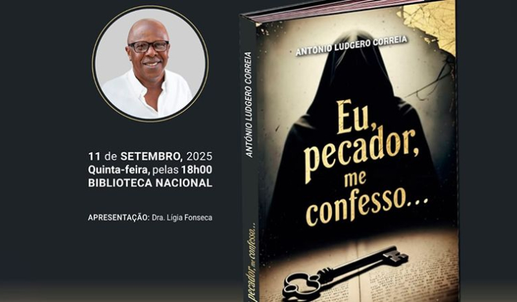 Autor António Ludgero Correia lança seu nono livro “Eu, pecador, me confesso” em Setembro