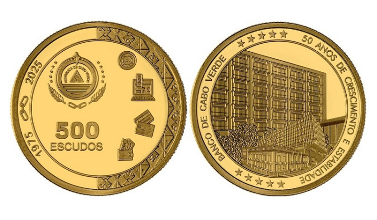 Banco de Cabo Verde assinala meio século com moeda de 500 escudos