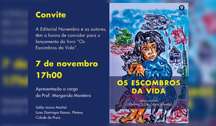 Lourença Tavares lança livro “Os escombros da vida” inspirado na infância marcada pela guerra em Angola 1974