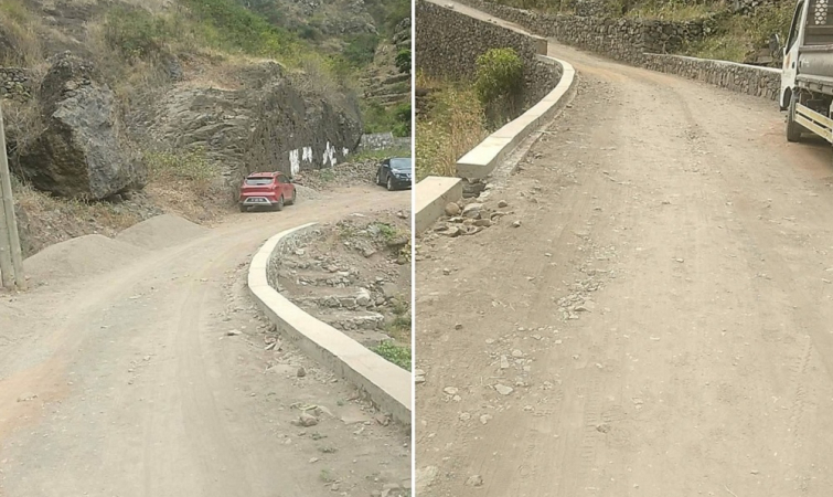 Santo Ant&atilde;o: Anunciada inaugura&ccedil;&atilde;o de estrada inacabada - popula&ccedil;&atilde;o de Fontainhas protesta na rua